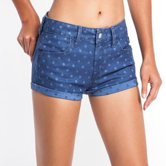 Guess Pants - NEW GUESS Scarlet Polka Dot Denim Shorts SZ 27
